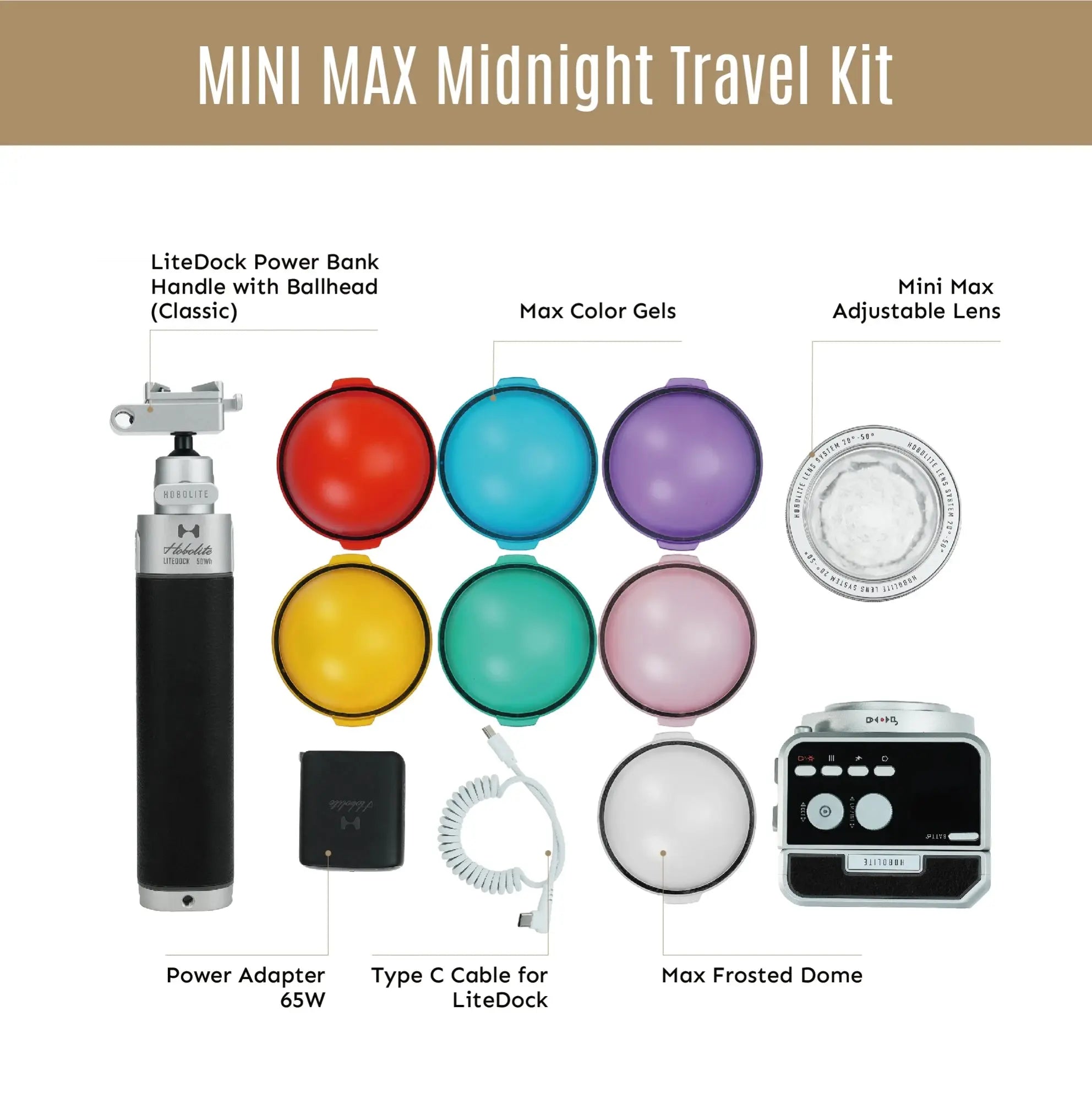 Hobolite Mini Max 40W LED Photography Light Kit Hobolite