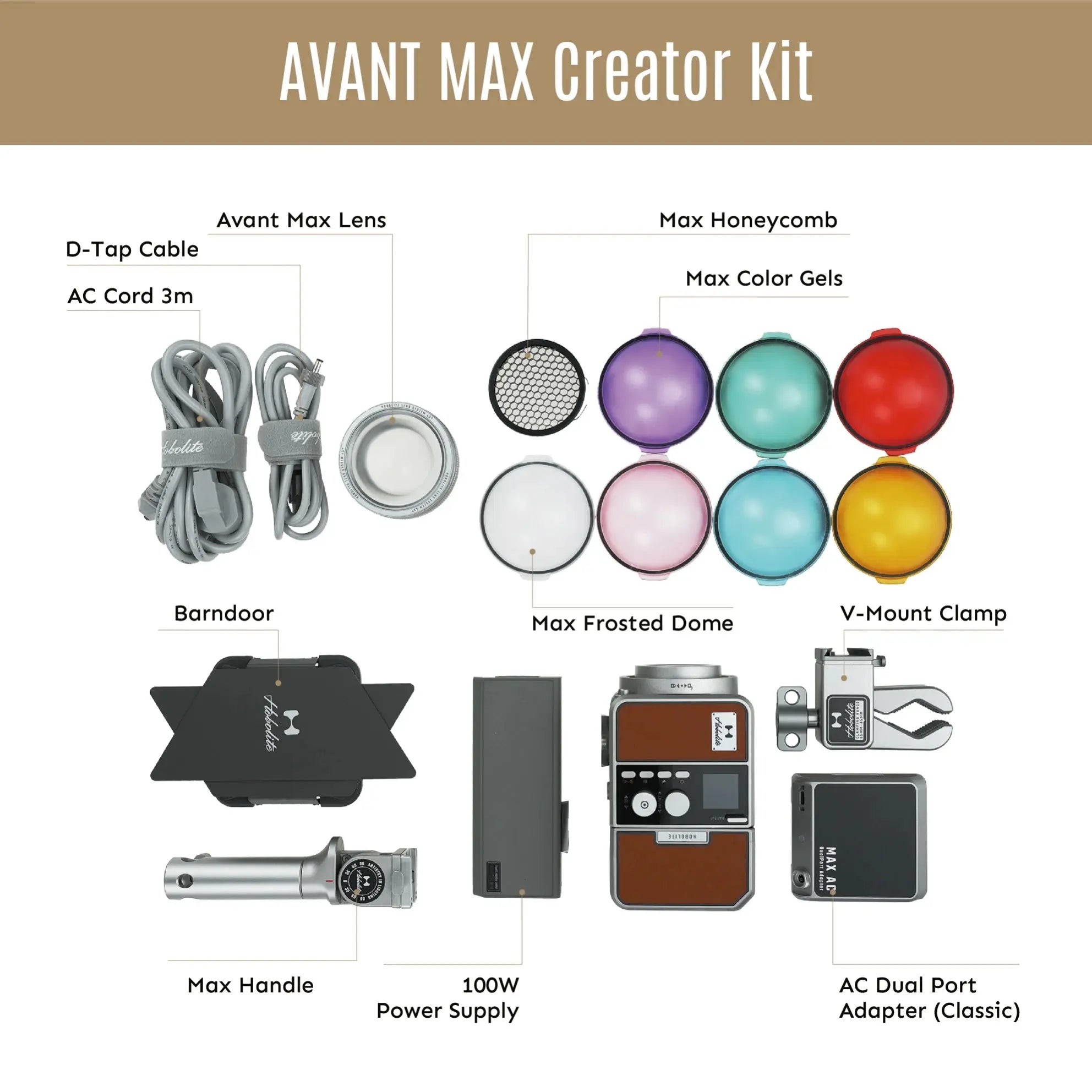 Hobolite Avant Max 80W LED Photography Light Kit Hobolite