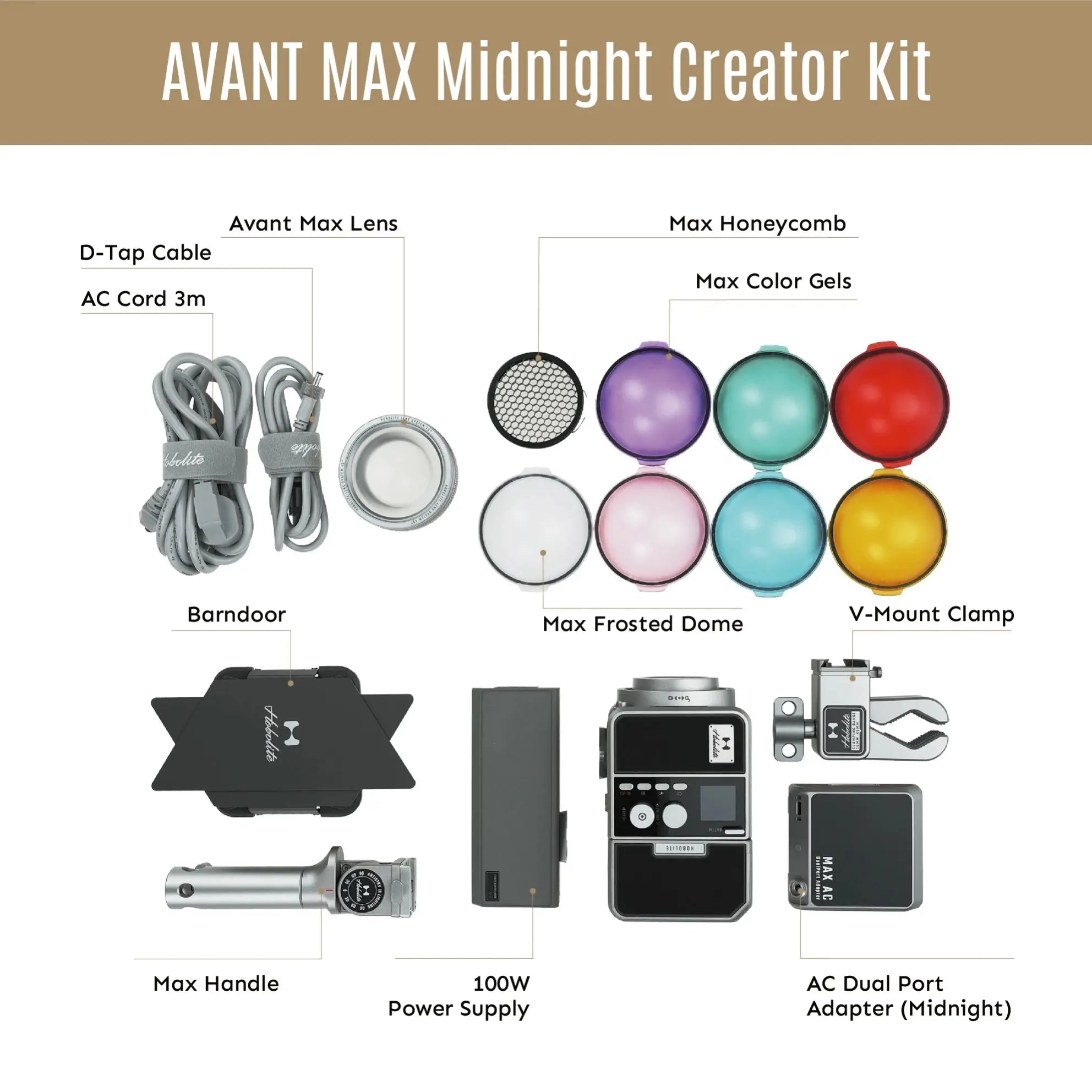 Hobolite Avant Max 80W LED Photography Light Kit Hobolite